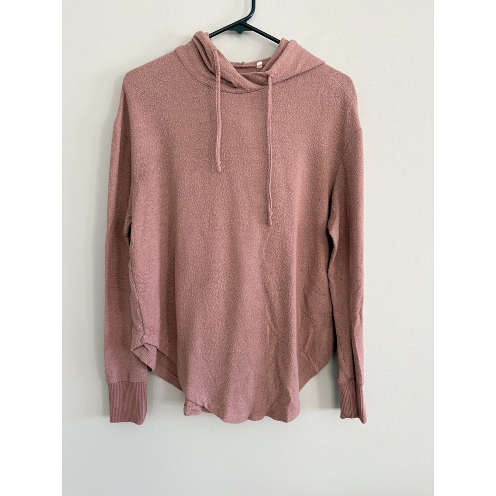 Pacsun Me To We Top Pullover Hooded Long sleeve Pink Womens Small